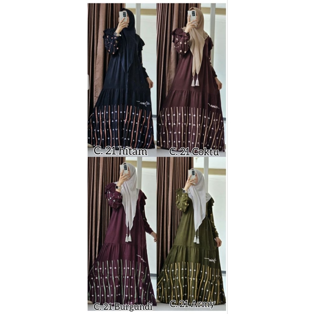 DRESS TWILL ELZEIMA TERBARUgamistwillgamisrayingamiselzeimabajubatikbajumuslimbajumurahbajukekinian