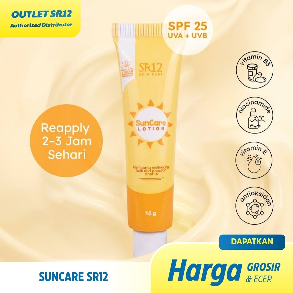 SUNCARE SUNSCREEN SR12 SKINCARE SUNBLOCK BADAN SUNBLOK SUNBLOCK WAJAH SUNBLOK BADAN SPF 30