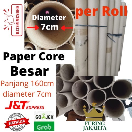 Paper core Kecil Diameter 3cm panjang 1.60cm/kg muat