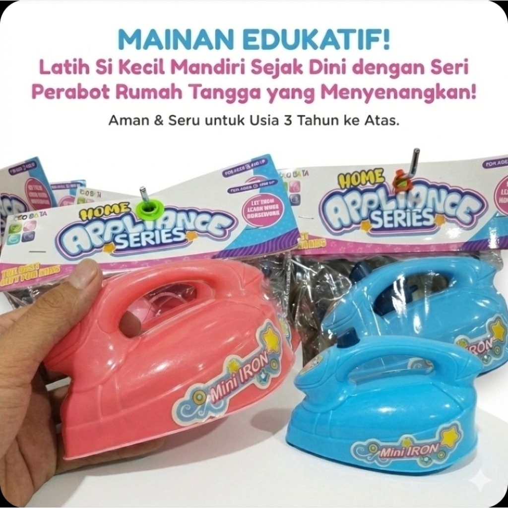 Mainan Anak perempuan Setrika setrikaan baju - SETRIKA SET RK