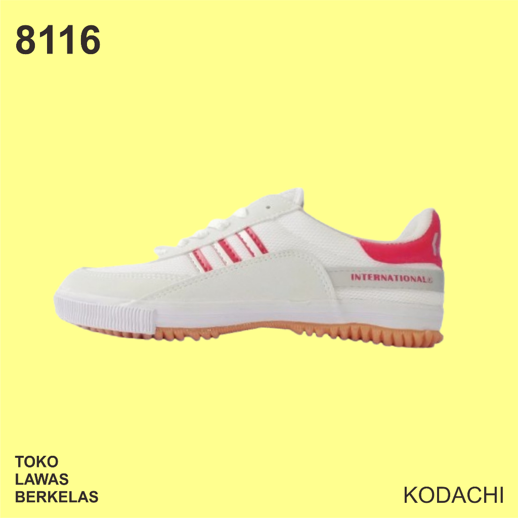 Sepatu Kodachi 8116 Merah Silver - 8116 RED SILVER - Kodachi 8116 OLDSKOOL TOKO LAWAS BERKELAS