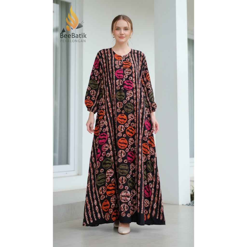 Longdress Batik Rayon Premium BeeBatik Pekalongan