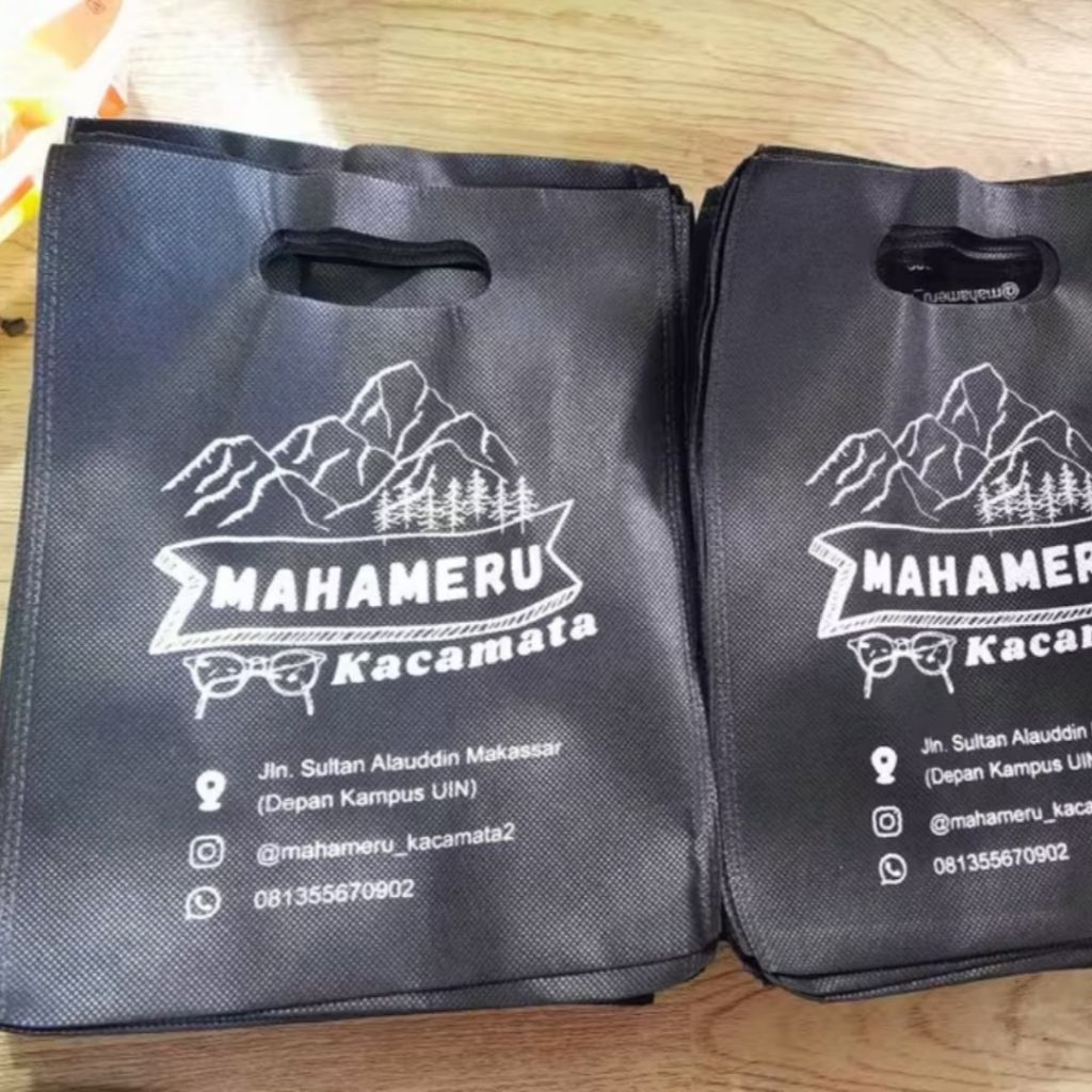 Sablon Tas Toko Optik Kacamata 25x35