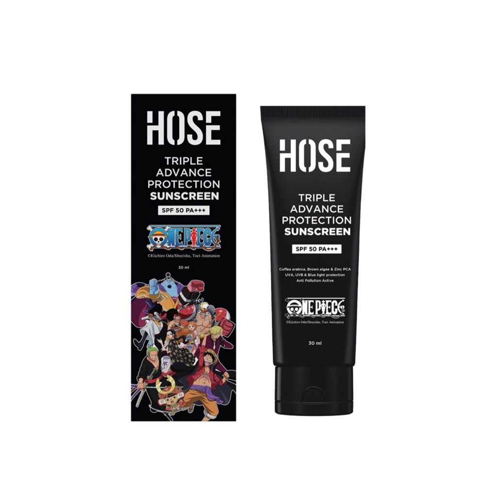 Hose x One Piece Sunscreen Wajah Pria SPF 50 30 ml