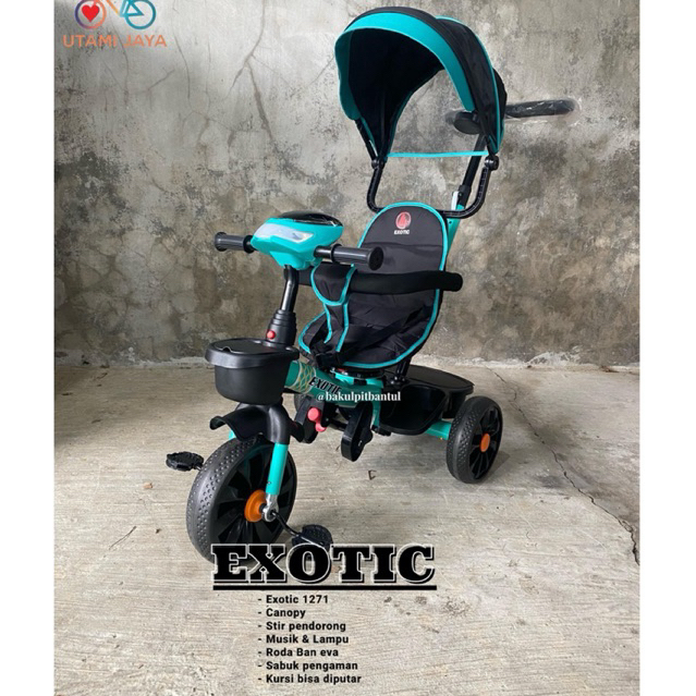 Sepeda Anak roda 3 Tiga Exotic 1271 | Tricycle exotic 1271 | Sepeda Roda 3 exotic 1271