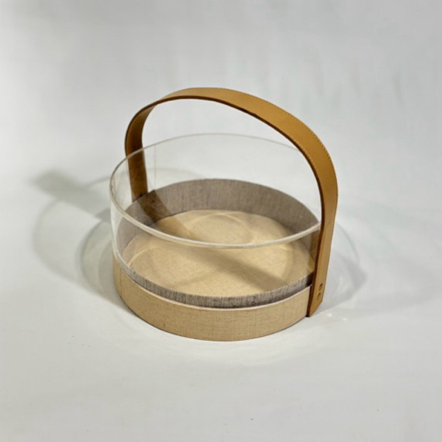 tas akrilik hampers bulat