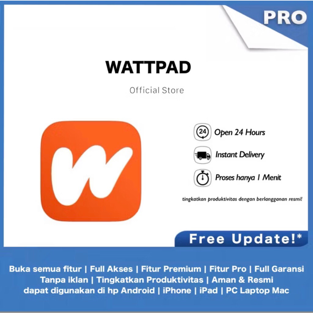 Software Wattpad Premium Original Fullpack