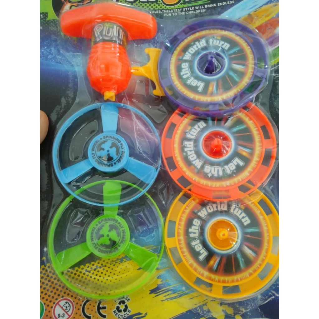 mainan gasing pull UFO gyro