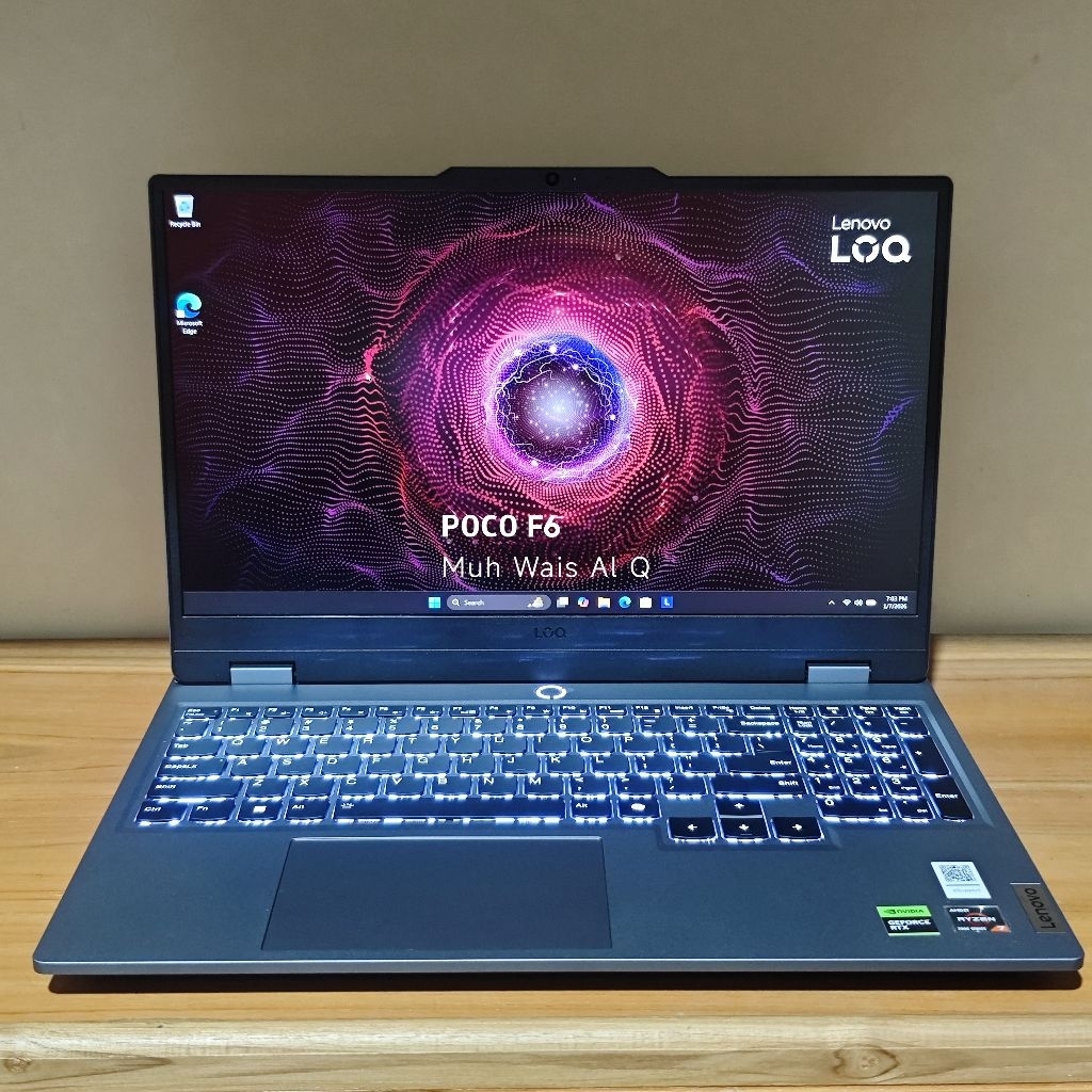 Lenovo LOQ 15ARP9 RTX 4050 Ryzen 7 7435HS like new