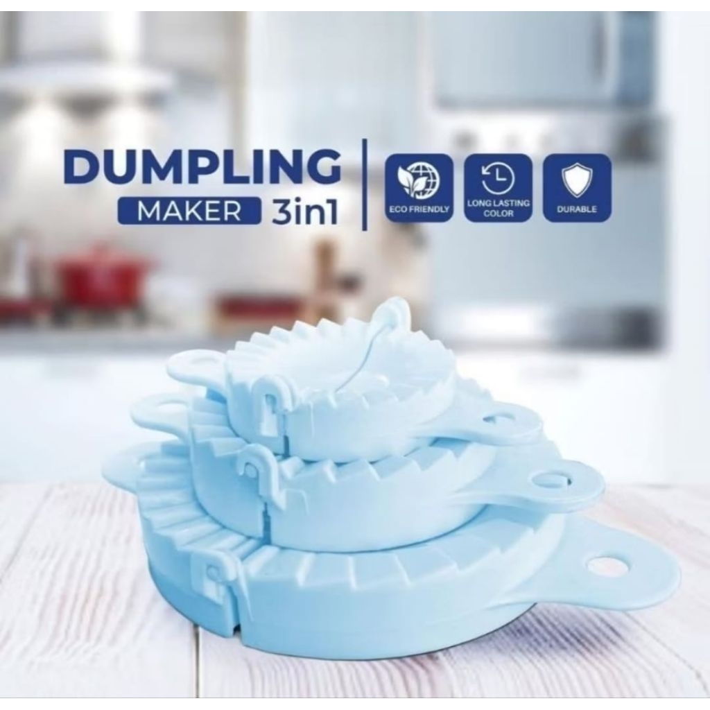 FLKS Alat Cetak Pastel Cetakan Pangsit 3 in 1 Pembuat Kulit Pastel Jumbo