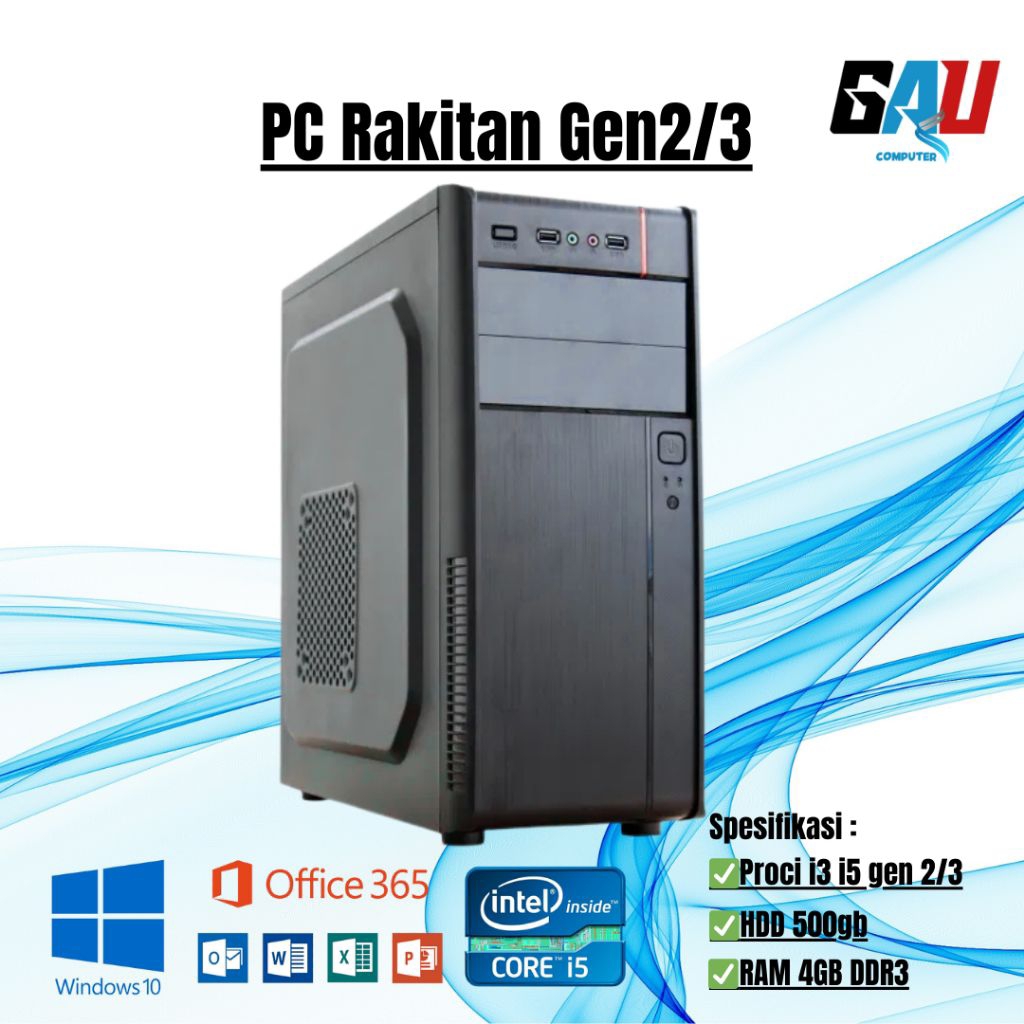 PC RAKITAN MOTHERBOARD H61 DDR3 i5