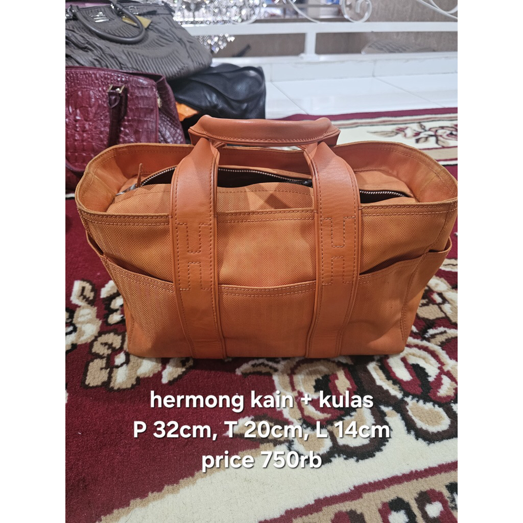 Preloved Tas Hermong Kain+kulas