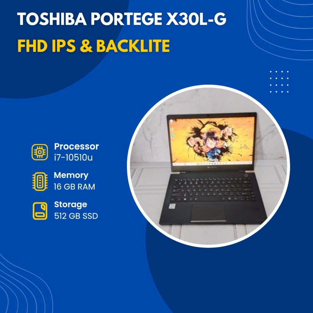TOSHIBA DYNABOOK PORTEGE X30L-G i7-10510u/RAM 16GB/SSD 512GB/FHD/BACKLITE