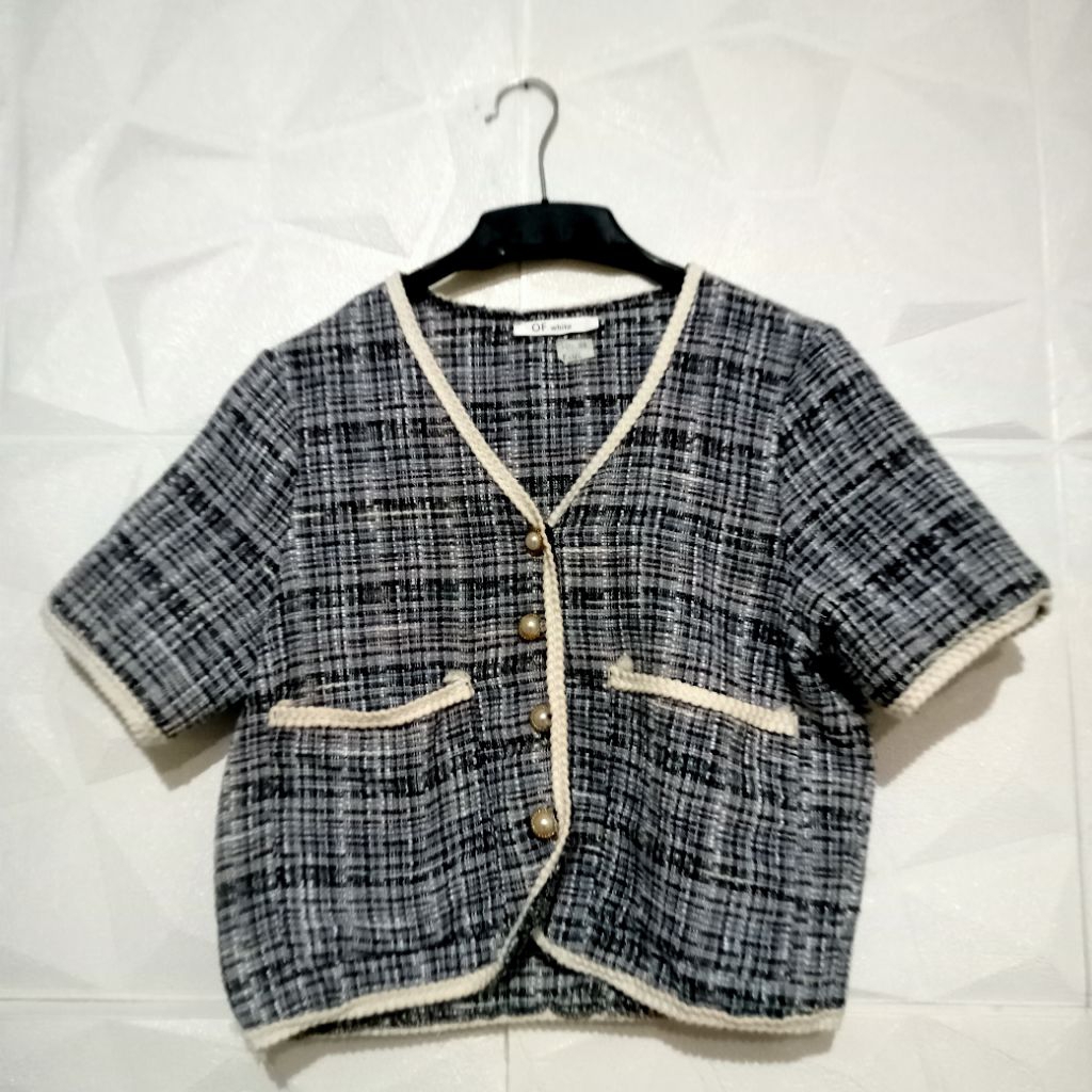 PL blazer tweed crop