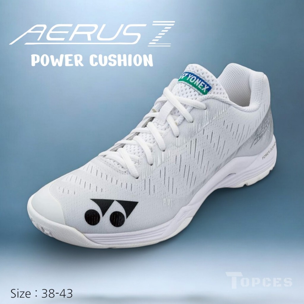 Mega Sale Sepatu Olahraga Badminton Yonex Aerus Z White Men/Woman