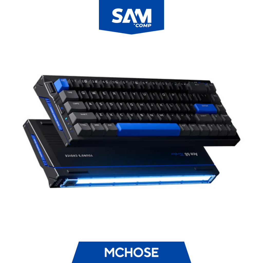 MCHOSE Ace 68 Turbo Full-aluminum Esports Hall Effect Keyboard Cyber Black - Mount Tai Magnetic Swit