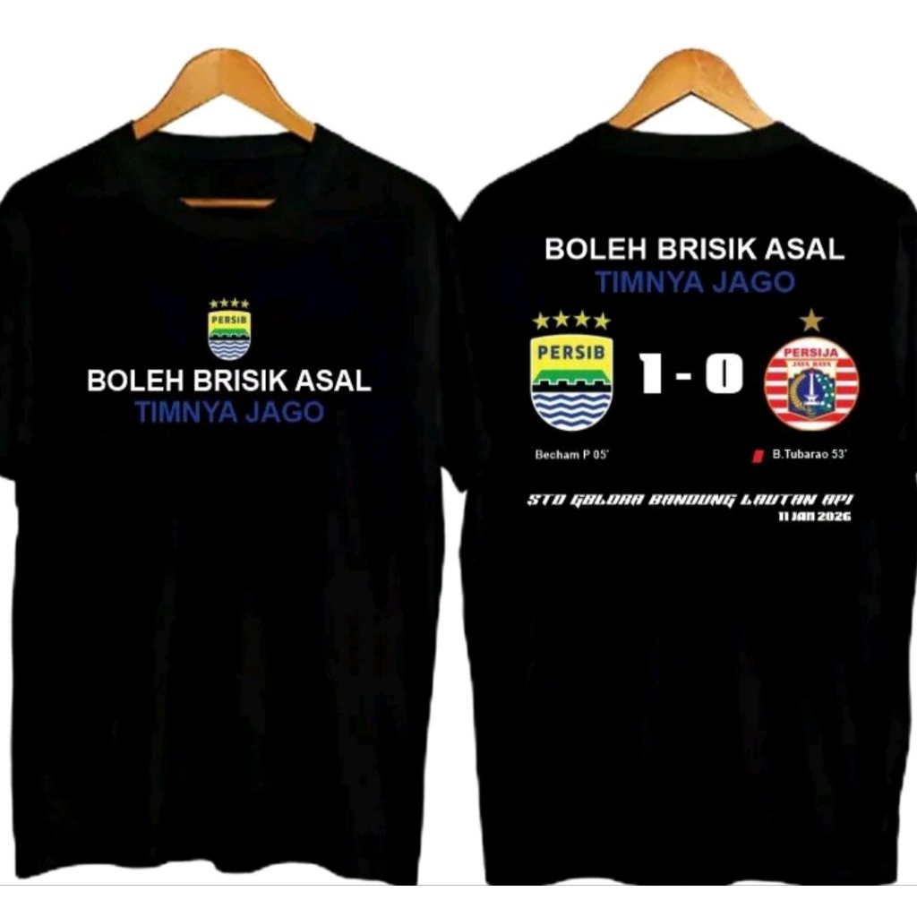 Kaos T-shirt PERSIB VS PERSIJA BOLEH BRISIK ASAL Kaos Distro unisex