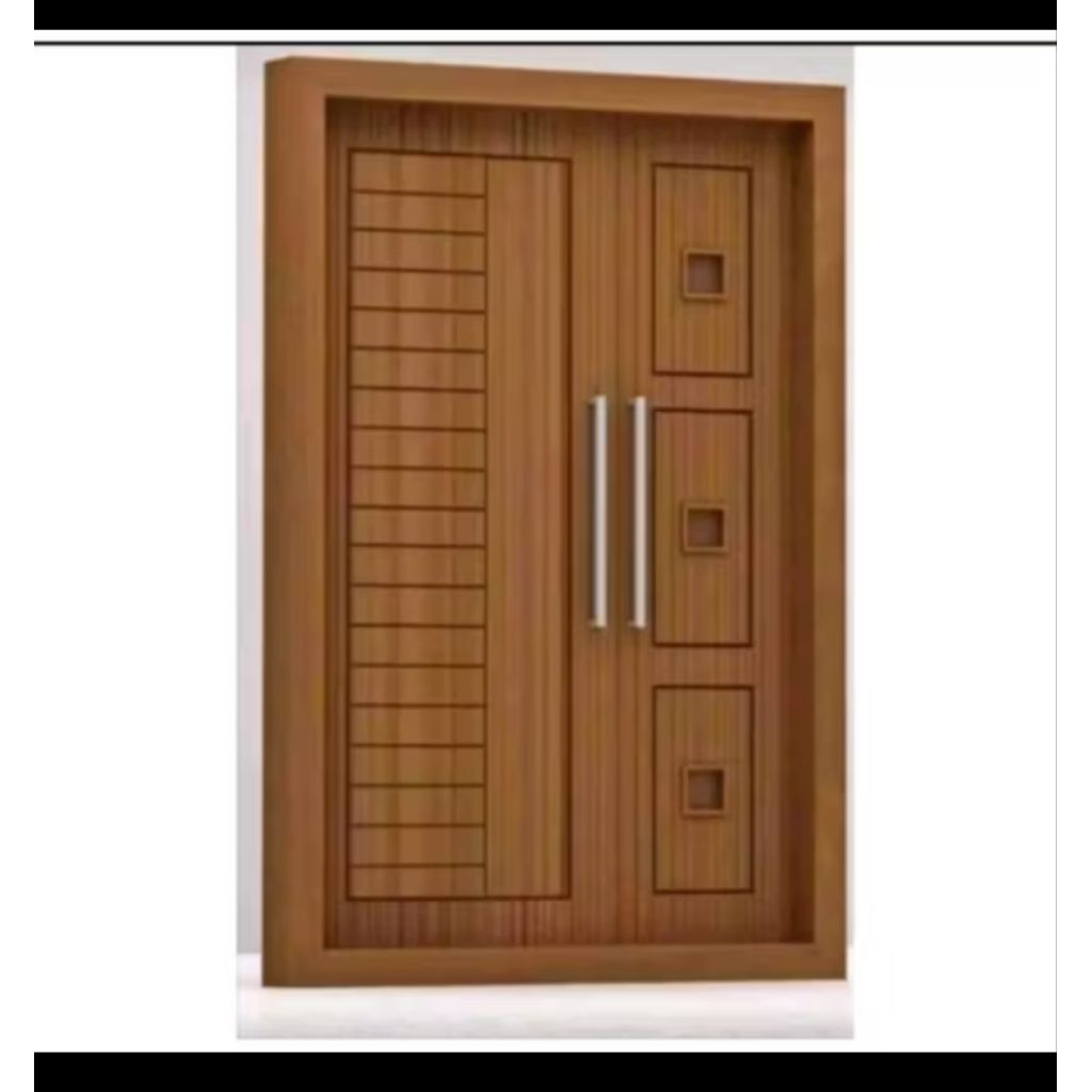 pintu kayu jati ukuran 40*80*200 dan kusen mengikuti pintu cocok untuk rumah modern