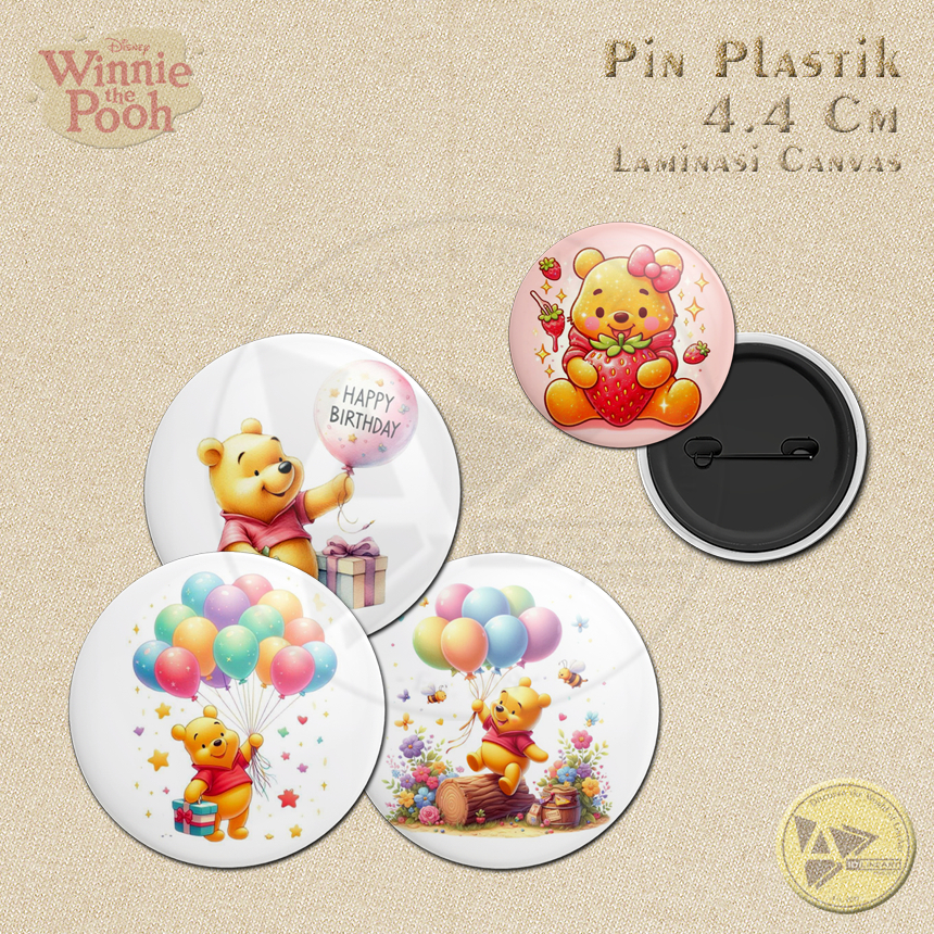 Pin Badge Bros KARTUN WINNIE THE POOH Pin Accessories