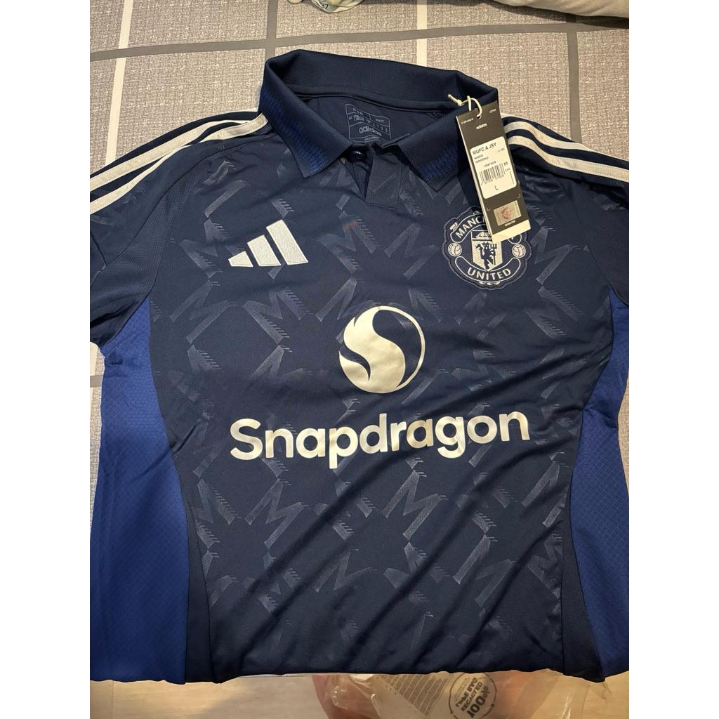 jersey mu manchester united original away 2024 / 2025