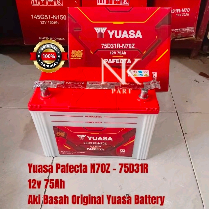 Yuasa N70Z 75D31R Pafecta Aki Mobil
