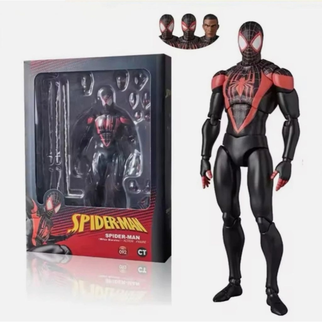 CT Mafex 092 Spiderman Miles Morales Spider Man Action Figure