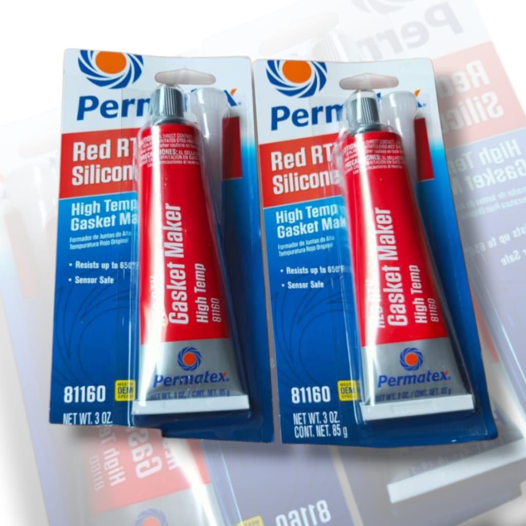 LEM PERMATEX MERAH RED RTV SILICONE SILICON GASKET MAKER LEM PAKING  MOTOR MOBIL