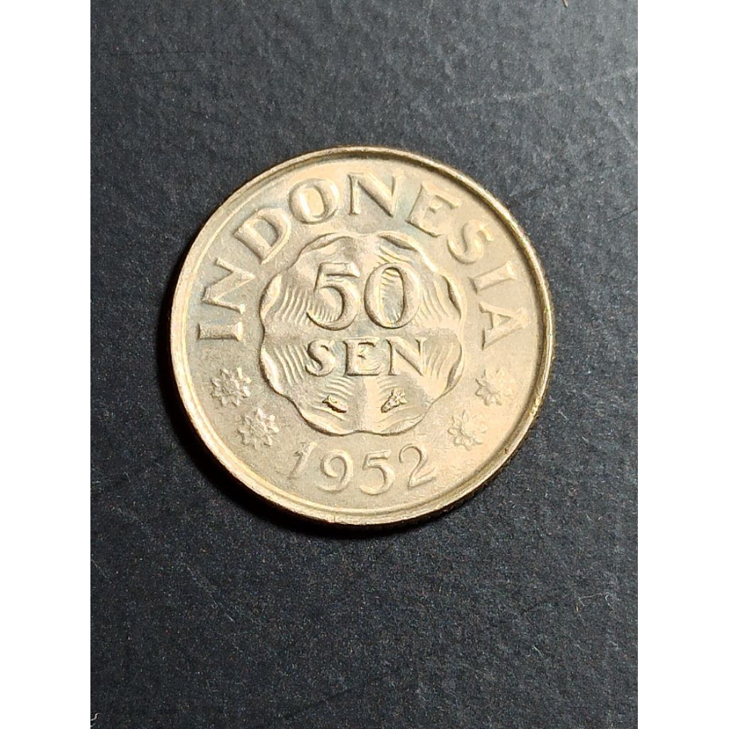 uang kuno Indonesia 50 rp tahun 1952 k231