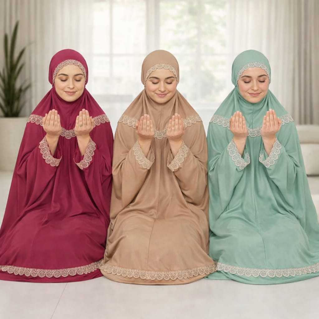 ALLINA D3 Mukena Wanita Dewasa tile  prada Premium Adem & Nyaman free tas