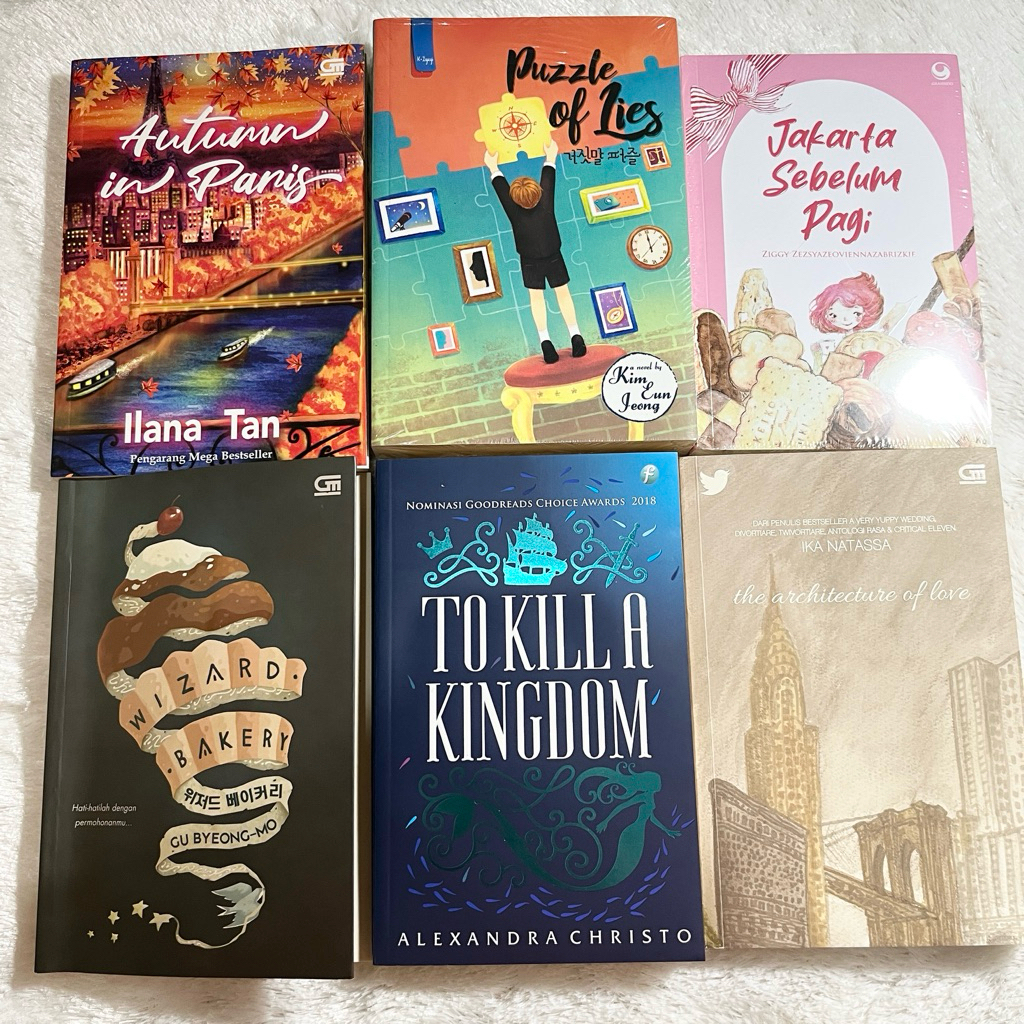 Buku Novel Bekas Preloved SEALED Terjemahan Jepang Korea English JSP Jakarta Sebelum Pagi, To Kill a