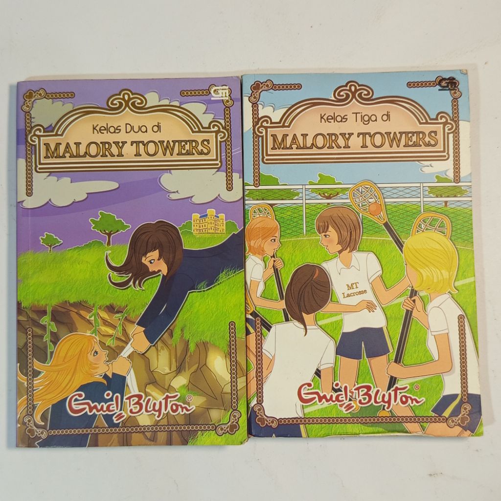 Buku novel kelas satu/dua/tiga di malory towers original preloved murah bagus bekas