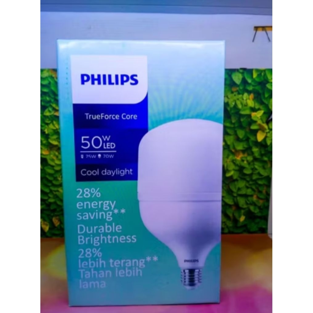 lampu led bulb philips 50w 50watt lampu led philips jumbo t force tforce 50w 50 w philips