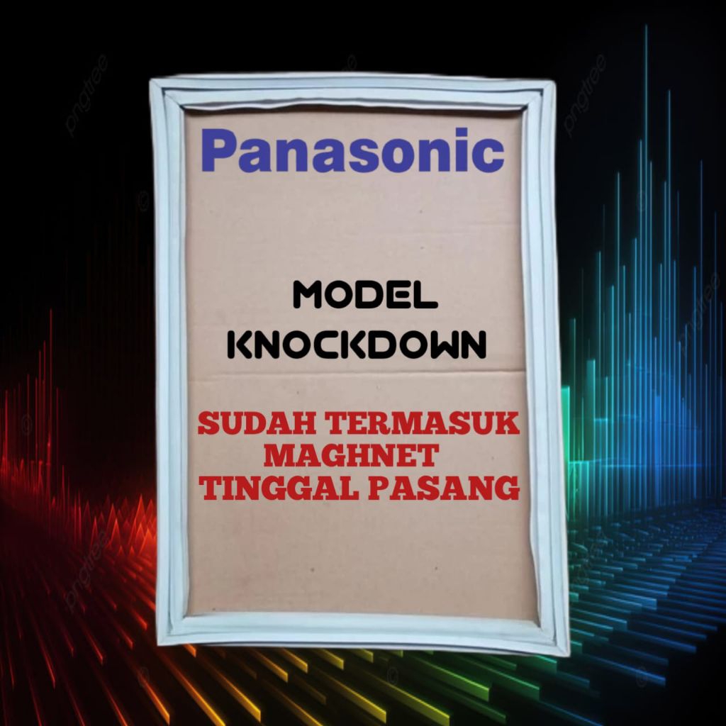 GASKET KARET PINTU KULKAS PANASONIC NR- BN229N KNOCKDOWN 80 X 50 CM