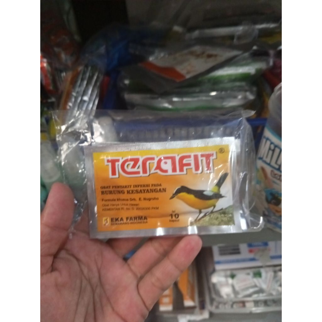 TERAFIT OBAT BURUNG 10 KAPSUL, Obat infeksi burung