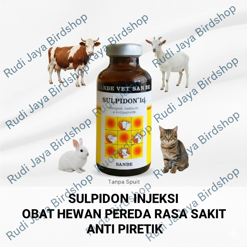 SULPIDON INJEKSI 10 ML OBAT HEWAN SAPI KAMBING PEREDA RASA SAKIT ANALGESIK ANTIPIRETIK ANTISPASMODIK