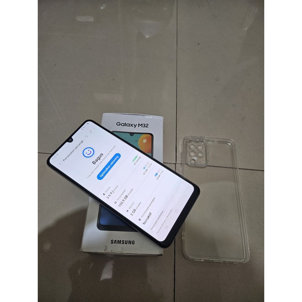 Samsung M32 Ram 6/128gb NFC Original Fullset Second Termurah Siap Pakai