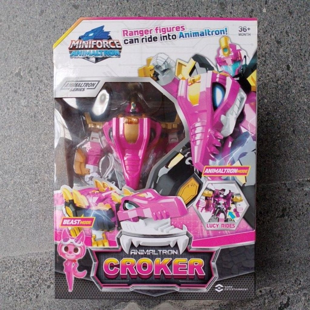 Mainan Action Figure Miniforce Animaltron Croker Ranger Lucy