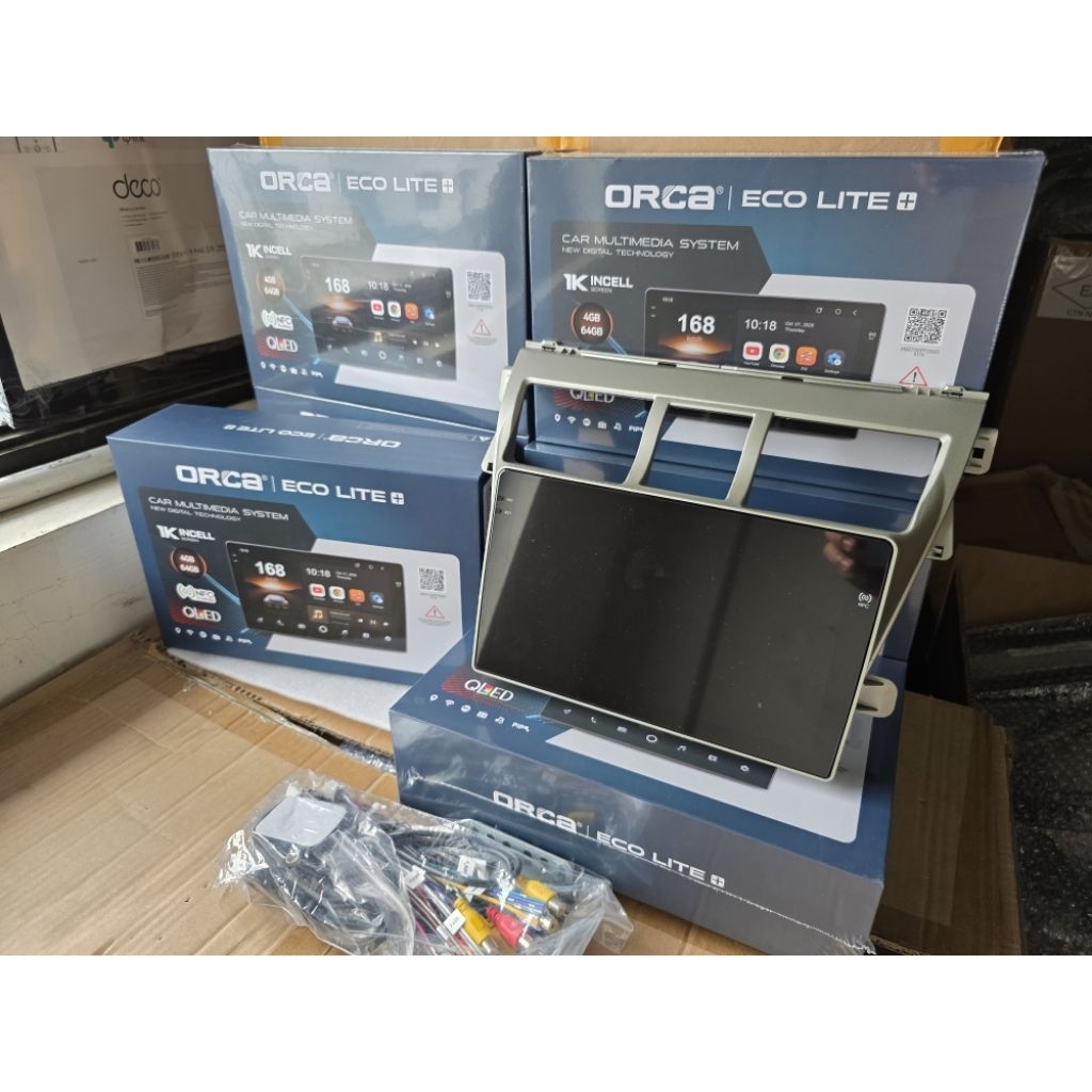 Headunit Android Vios 2008-2012 9" Orca Lite+ 4/64GB NFC