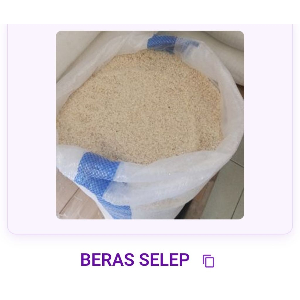 beras selep petani 1 karung isi 25 kg punel