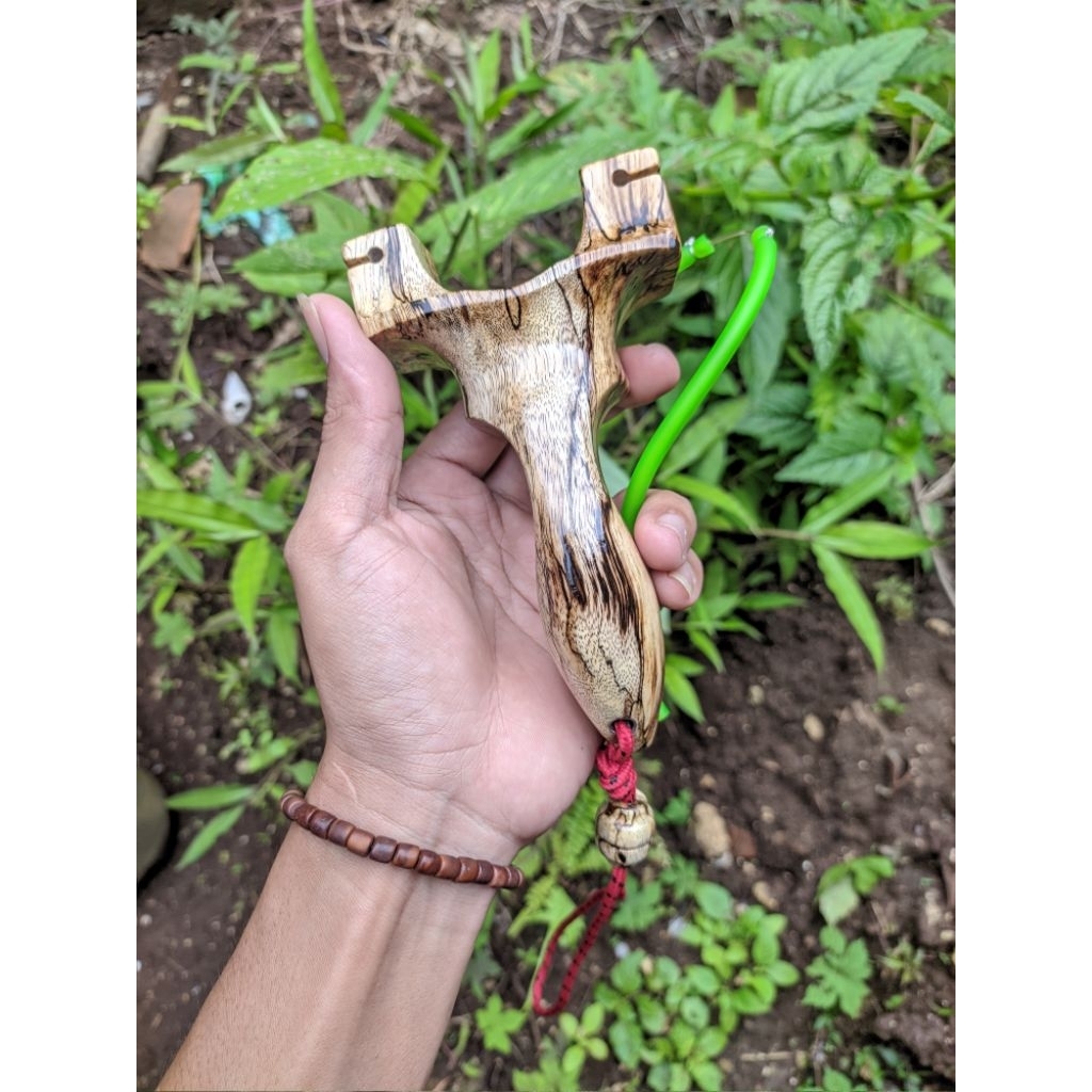 Ketapel kayu asem spalted universal