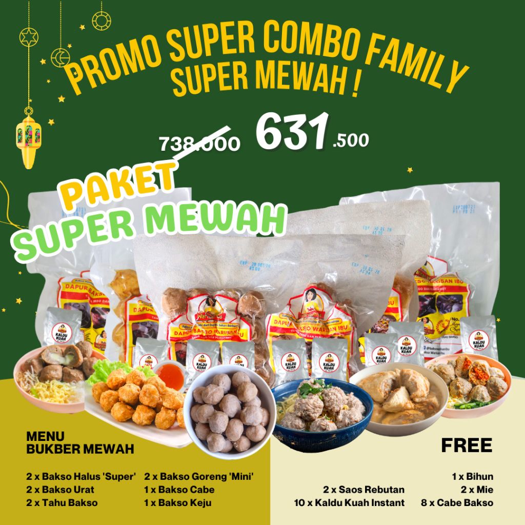 PAKET SUPER MEWAH BAKSO WARISAN IBU