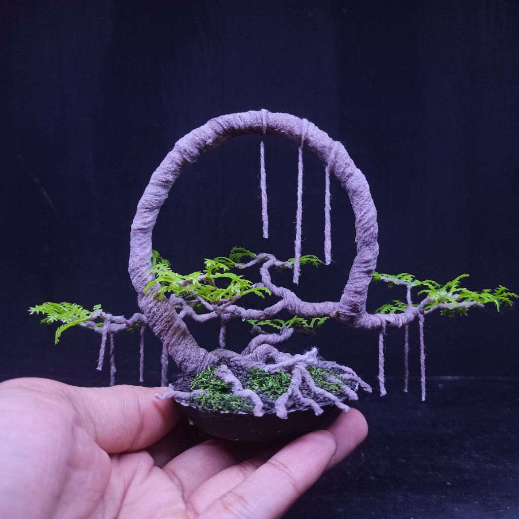 bonsai mini lingkar akar juntai bonsai aquascape tank bonsai hias replika