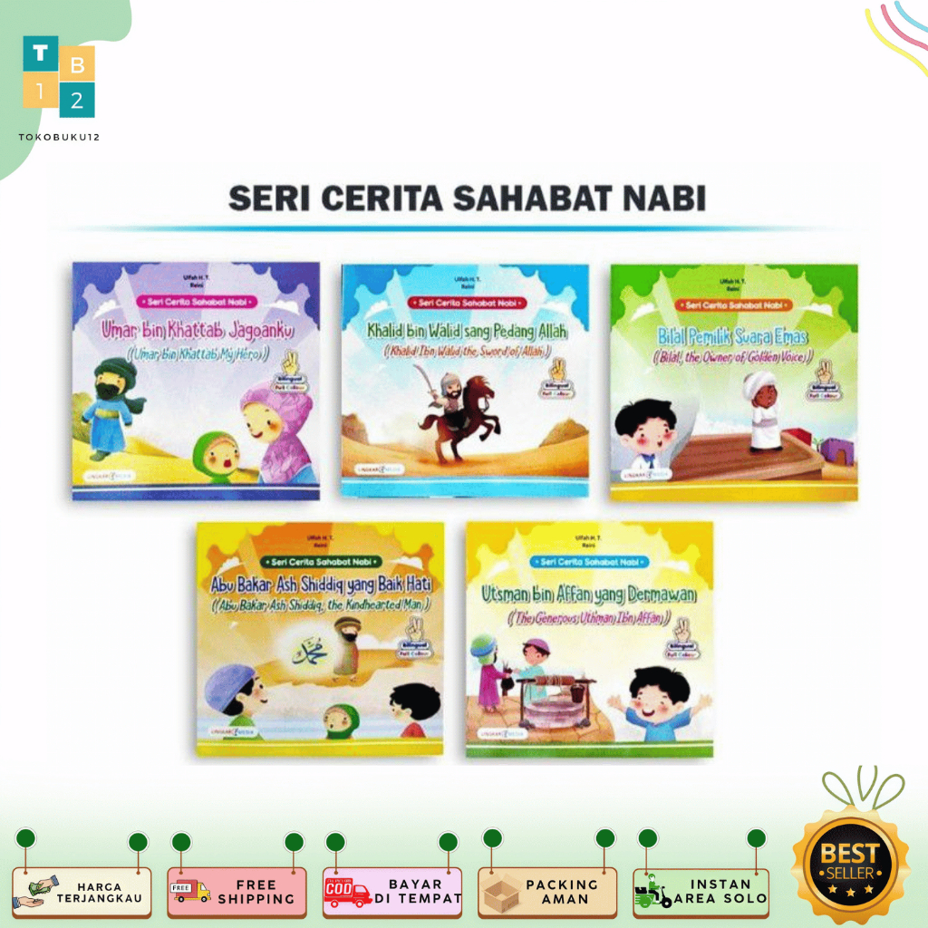 Paket Cerita Anak- Sahabat Nabi (6 buku) LINGKAR Media
