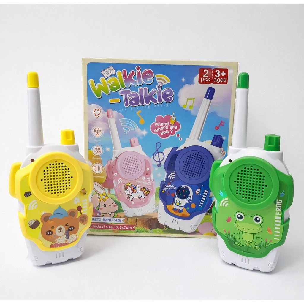 Mainan Walkie Talkie Anak 2 PCS / HT Anak Edukasi / Walky Talky Mainan Komunikasi Anak