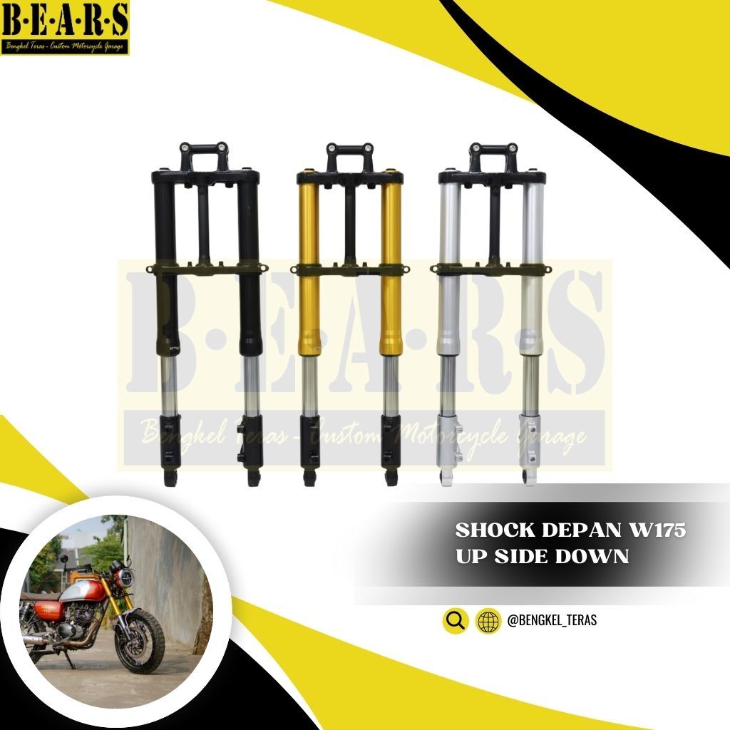 Shock USD Untuk Kawasaki W175 Shock Depan Upside-Down