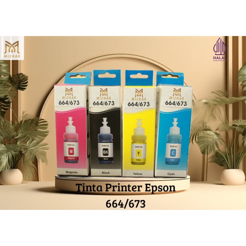 Tinta Compatible Epson Tinta Epson Tinta isi 4 pcs Printer Epson 664 673