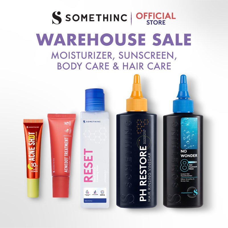 [WAREHOUSE SALE] SOMETHINC Moisturizer, Sunscreen, Hair & Body Care (Calm Down Skinpair R-Cover Crea