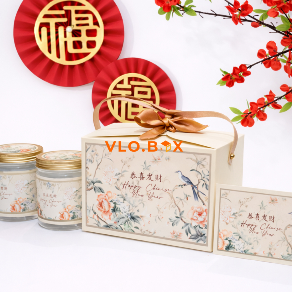 [1 SET] Kotak kue imlek tenteng | packaging hampers cny jinjing | box kue sincia imlek kue kering | 