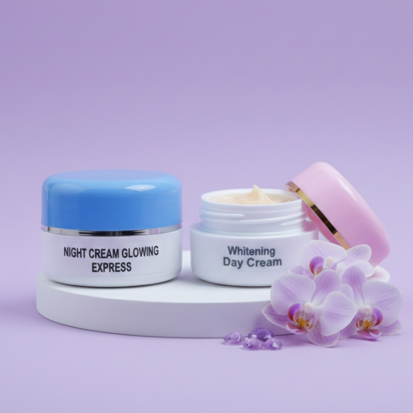 GLOWING EXPRESS - Paket 2in1 Krim Glowing Express & Whitening Day Cream - BeautyLogic