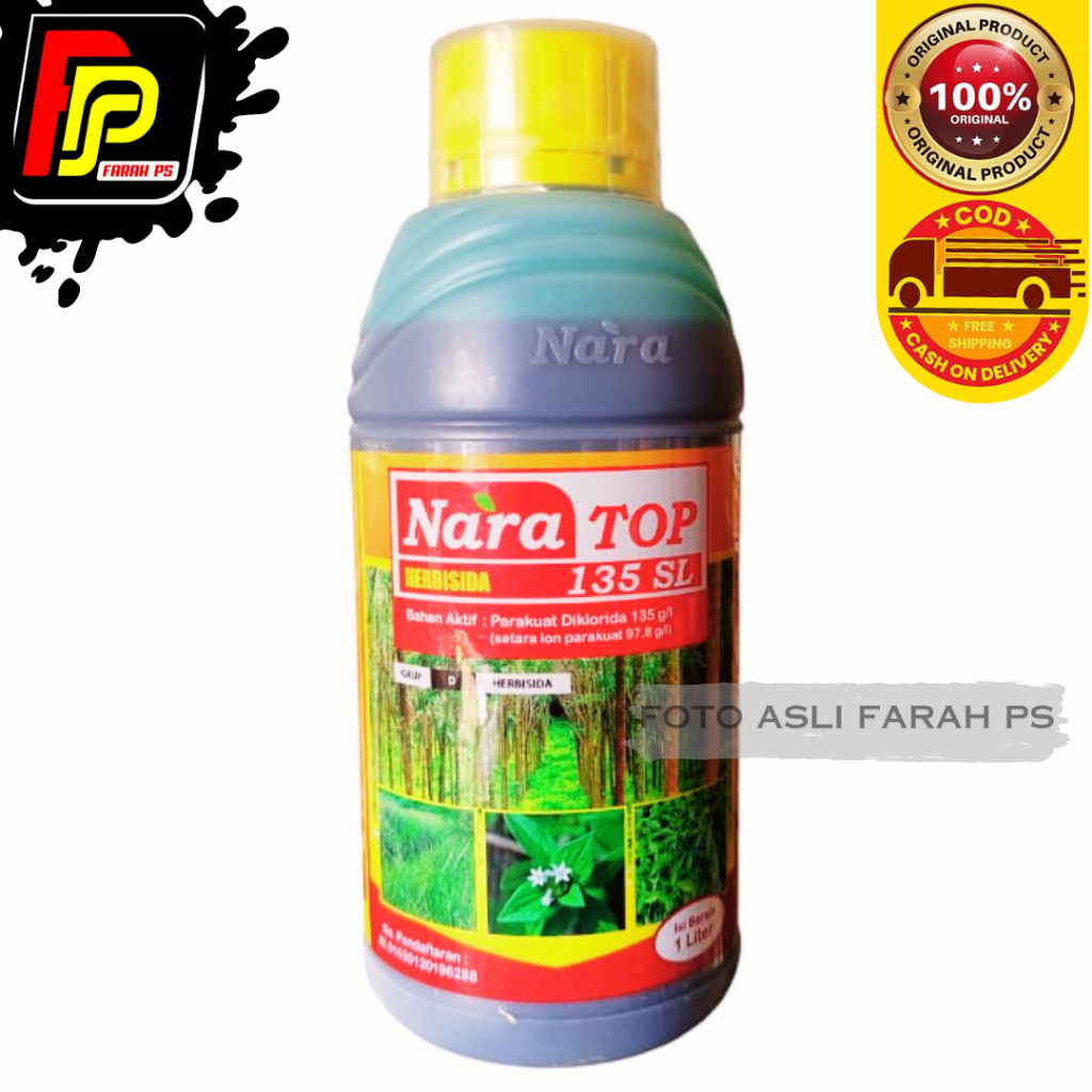 NARATOP Herbisida Kontak Nara Top 135 SL 1 Liter Pembasmi Aneka Macam Rumput -Gulma